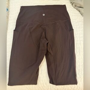 Lululemon Align brown 7/8 pocket leggings